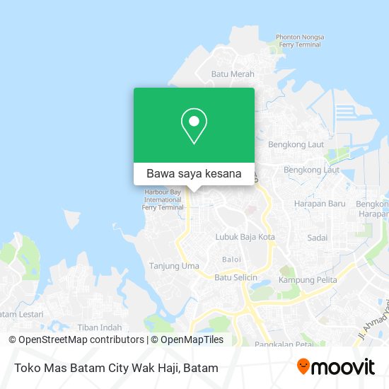 Peta Toko Mas Batam City Wak Haji