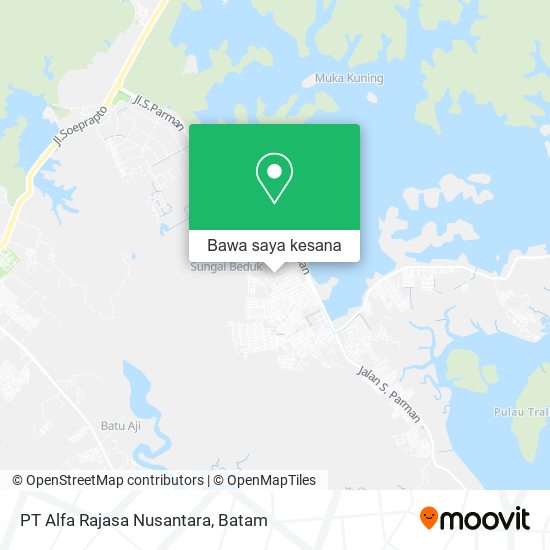 Peta PT Alfa Rajasa Nusantara