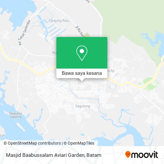 Peta Masjid Baabussalam Aviari Garden