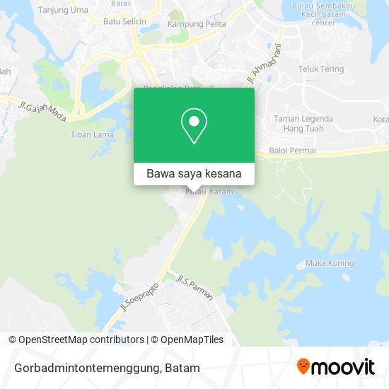 Peta Gorbadmintontemenggung