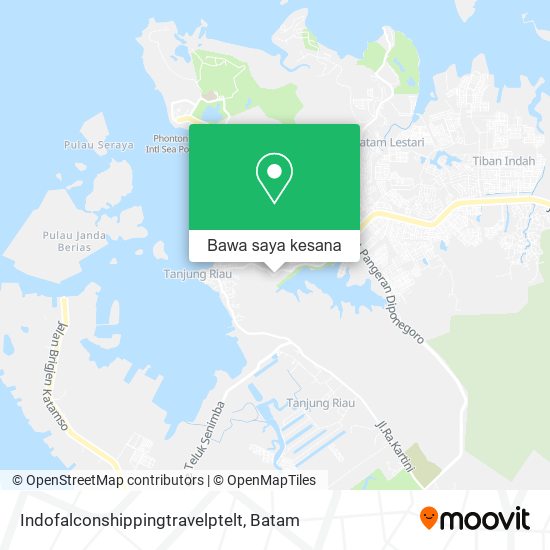 Peta Indofalconshippingtravelptelt