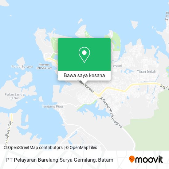 Peta PT Pelayaran Barelang Surya Gemilang