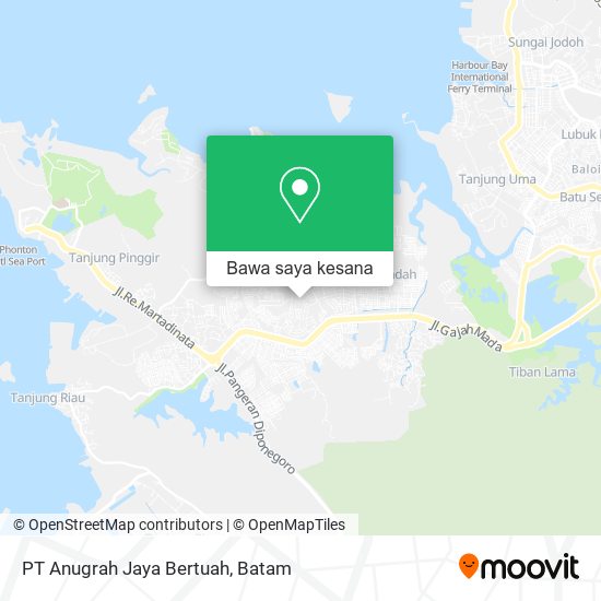 Peta PT Anugrah Jaya Bertuah