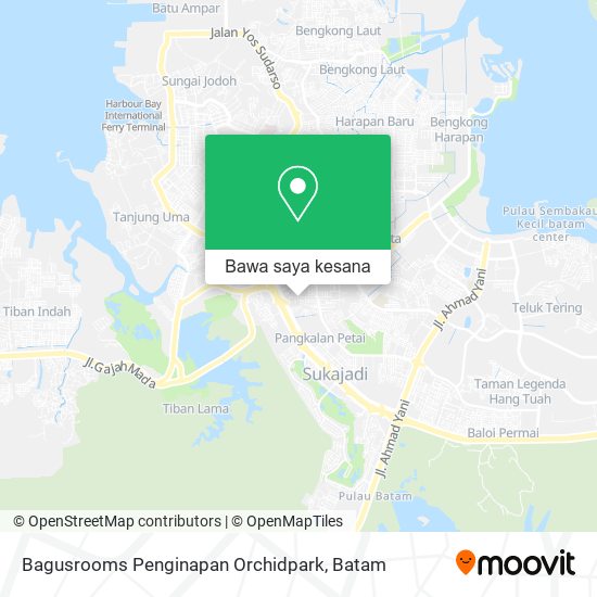 Peta Bagusrooms Penginapan Orchidpark