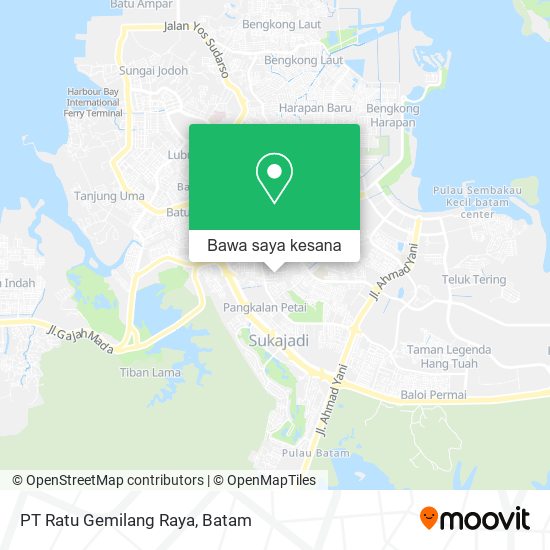 Peta PT Ratu Gemilang Raya