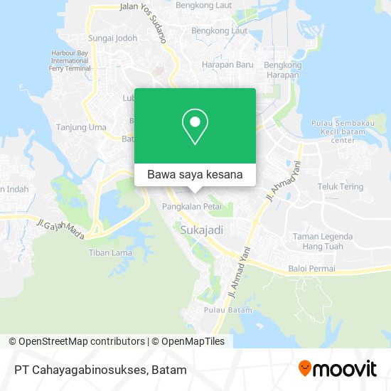 Peta PT Cahayagabinosukses