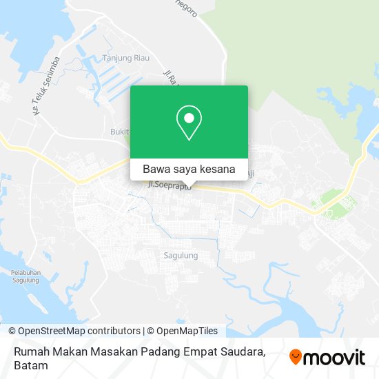 Peta Rumah Makan Masakan Padang Empat Saudara