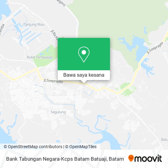 Peta Bank Tabungan Negara-Kcps Batam Batuaji