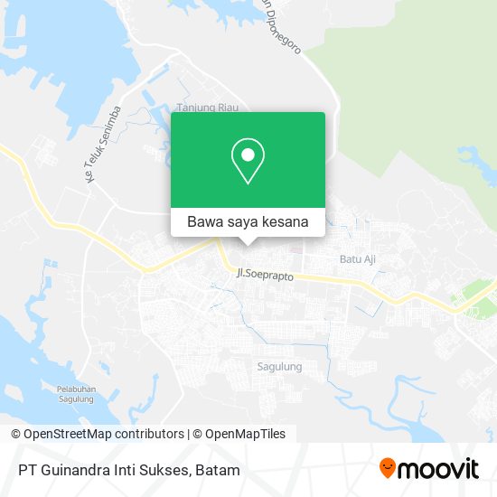 Peta PT Guinandra Inti Sukses
