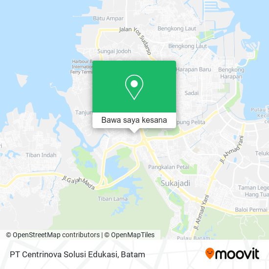 Peta PT Centrinova Solusi Edukasi