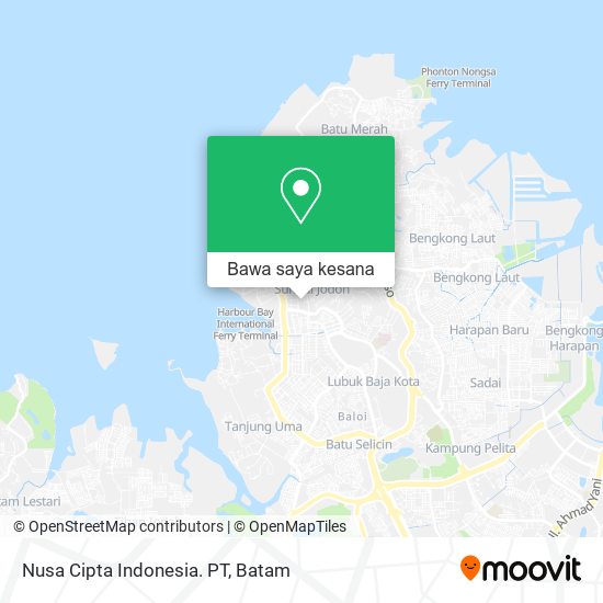 Peta Nusa Cipta Indonesia. PT