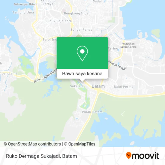 Peta Ruko Dermaga Sukajadi