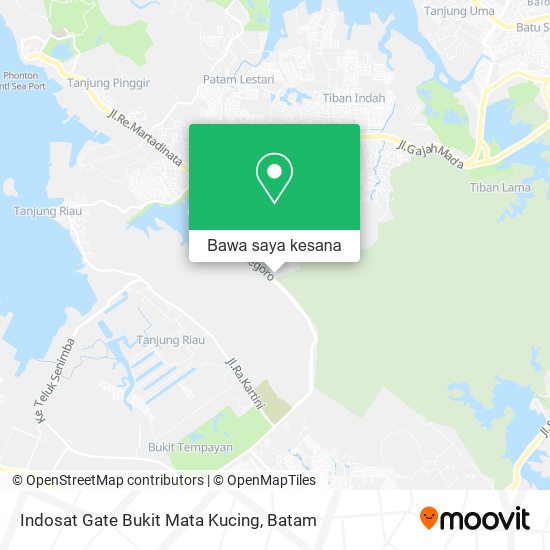 Peta Indosat Gate Bukit Mata Kucing