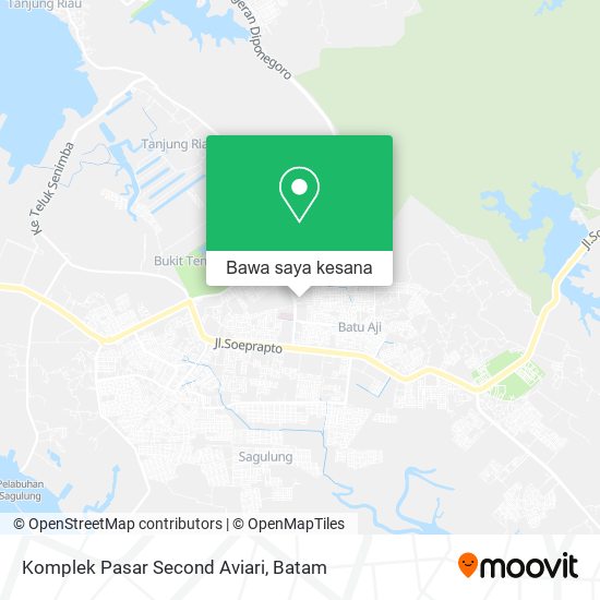 Peta Komplek Pasar Second Aviari