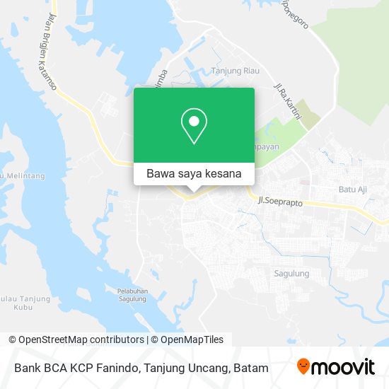 Peta Bank BCA KCP Fanindo, Tanjung Uncang
