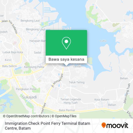 Peta Immigration Check Point Ferry Terminal Batam Centre