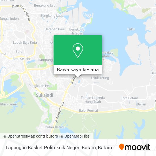 Peta Lapangan Basket Politeknik Negeri Batam