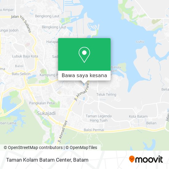 Peta Taman Kolam Batam Center