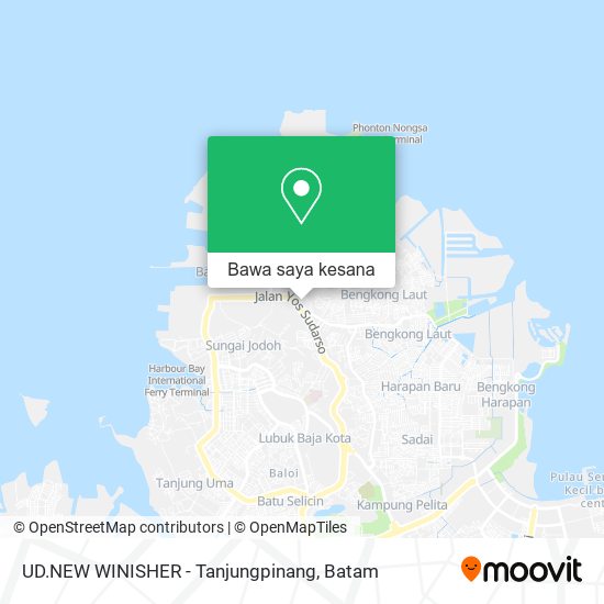 Peta UD.NEW WINISHER - Tanjungpinang