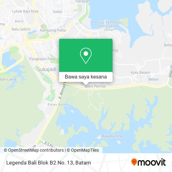 Peta Legenda Bali Blok B2 No. 13