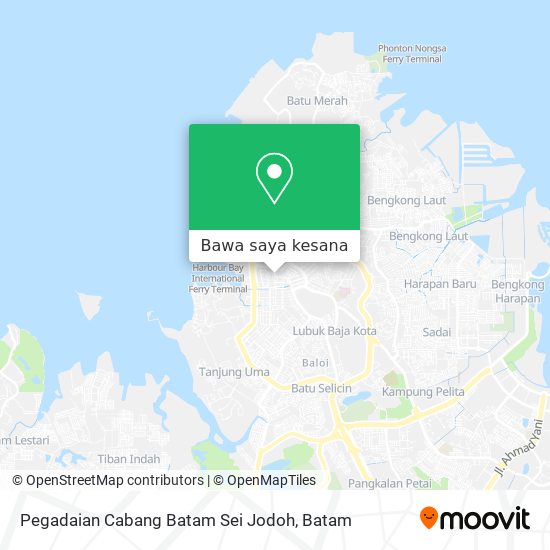 Peta Pegadaian Cabang Batam Sei Jodoh