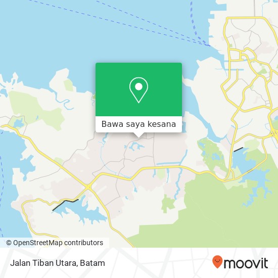 Peta Jalan Tiban Utara