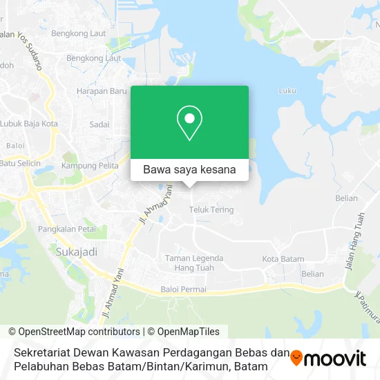 Peta Sekretariat Dewan Kawasan Perdagangan Bebas dan Pelabuhan Bebas Batam / Bintan / Karimun