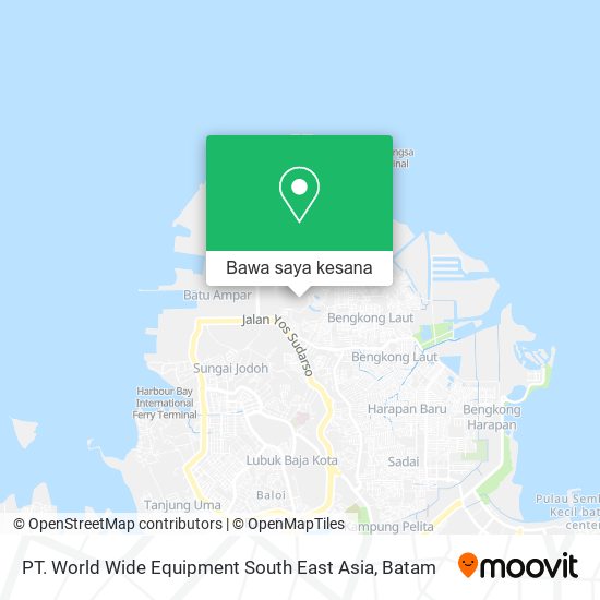 Peta PT. World Wide Equipment South East Asia