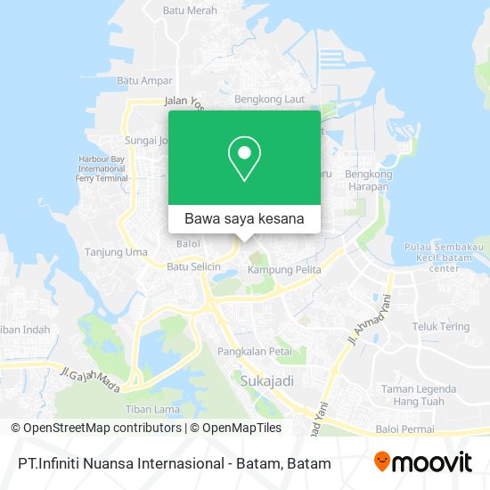 Peta PT.Infiniti Nuansa Internasional - Batam