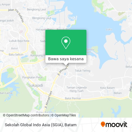 Peta Sekolah Global Indo Asia (SGIA)