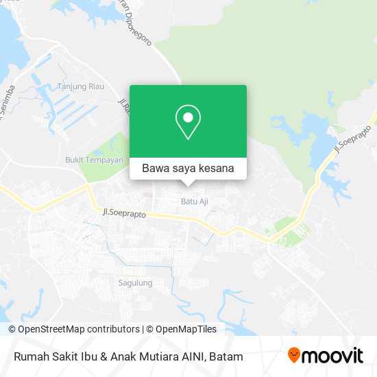 Peta Rumah Sakit Ibu & Anak Mutiara AINI