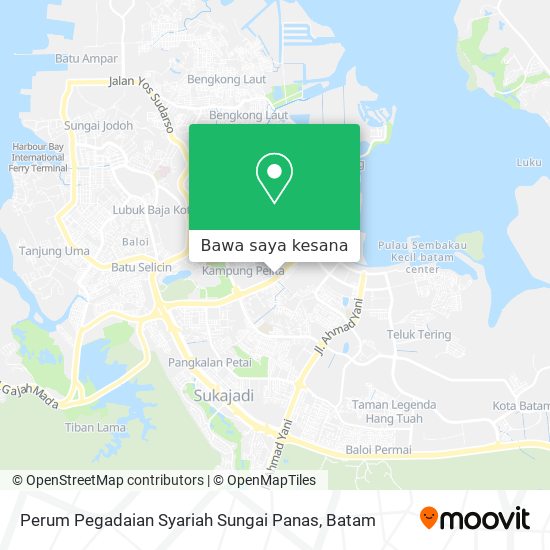 Peta Perum Pegadaian Syariah Sungai Panas