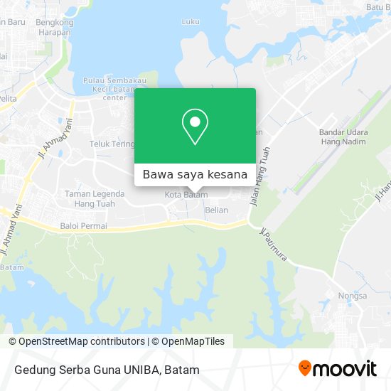 Peta Gedung Serba Guna UNIBA