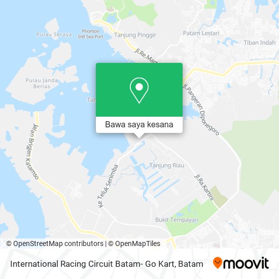 Peta International Racing Circuit Batam- Go Kart