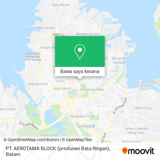 Peta PT. AEROTAMA BLOCK (produsen Bata Ringan)