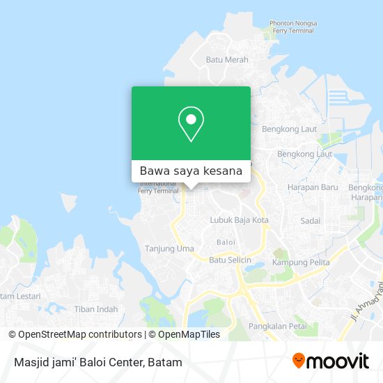 Peta Masjid jami' Baloi Center