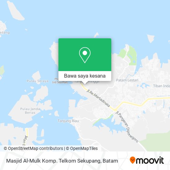 Peta Masjid Al-Mulk Komp. Telkom Sekupang