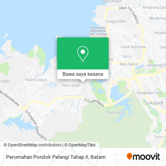Peta Perumahan Pondok Pelangi Tahap II