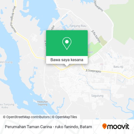 Peta Perumahan Taman Carina - ruko fanindo