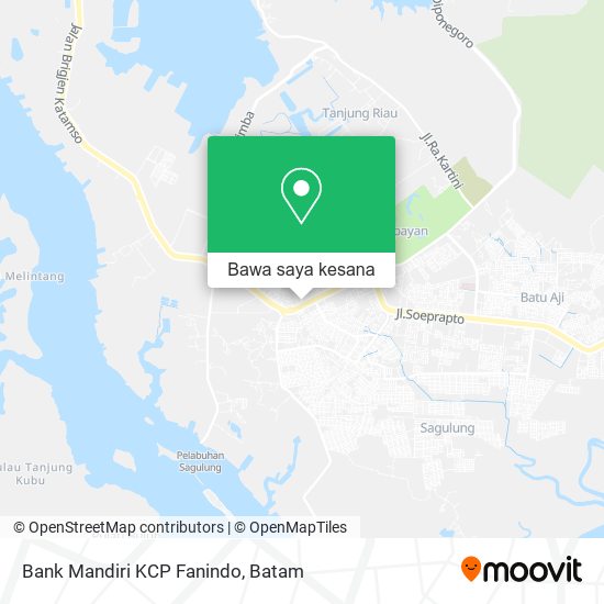 Peta Bank Mandiri KCP Fanindo