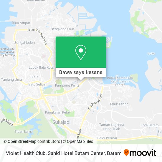Peta Violet Health Club, Sahid Hotel Batam Center