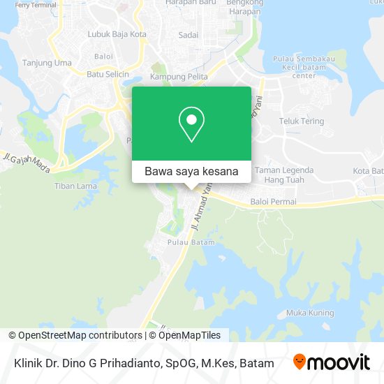 Peta Klinik Dr. Dino G Prihadianto, SpOG, M.Kes