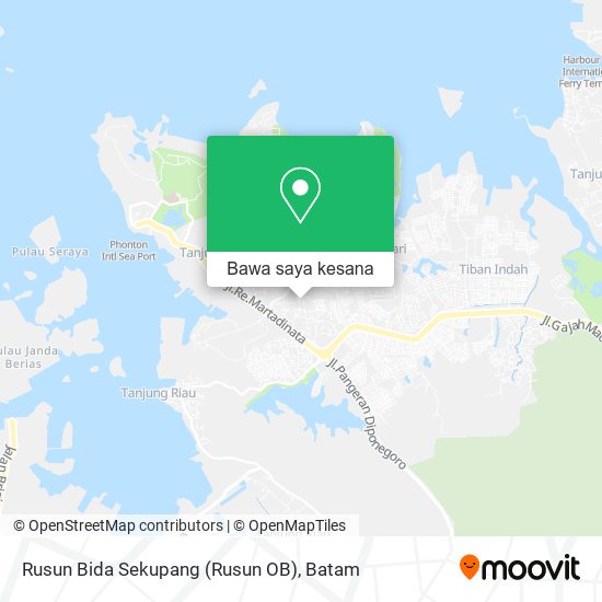 Peta Rusun Bida Sekupang  (Rusun OB)