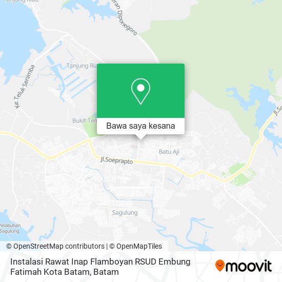 Peta Instalasi Rawat Inap Flamboyan RSUD Embung Fatimah Kota Batam