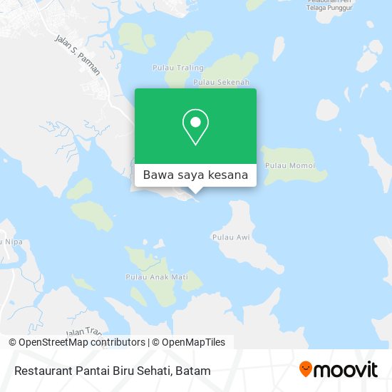 Peta Restaurant Pantai Biru Sehati