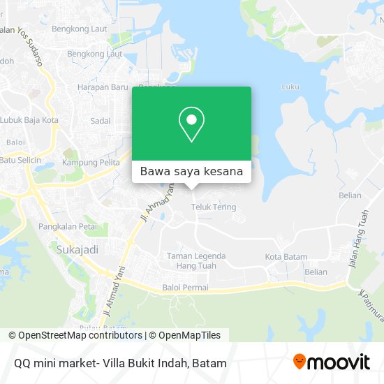 Peta QQ mini market- Villa Bukit Indah