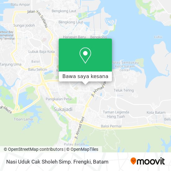 Peta Nasi Uduk Cak Sholeh Simp. Frengki