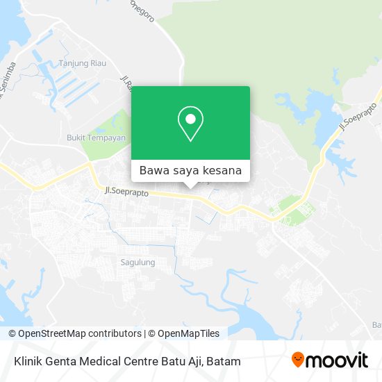 Peta Klinik Genta Medical Centre Batu Aji