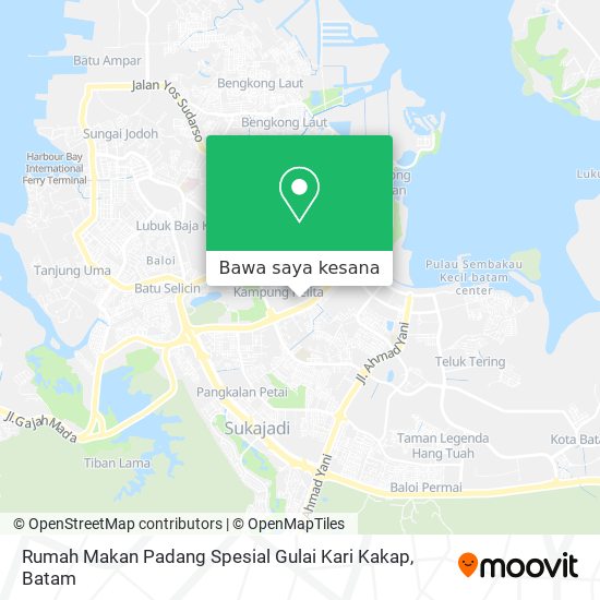 Peta Rumah Makan Padang Spesial Gulai Kari Kakap