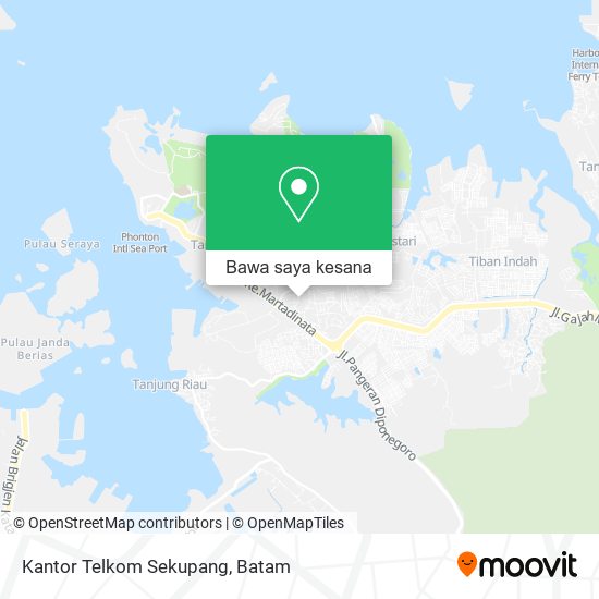 Peta Kantor Telkom Sekupang